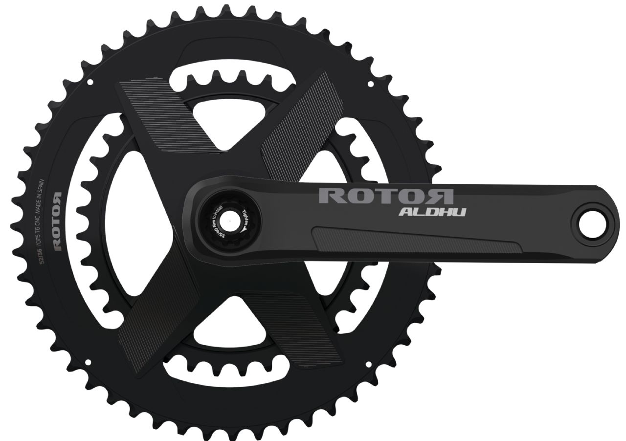 ROTOR ALDHU 2X (Double ring) Direct Mount One Piece Crankset